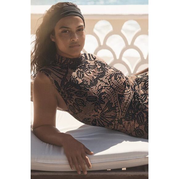 NWT Anthropologie Mock-Neck Knit Mini Dress - XL - Picture 5 of 6